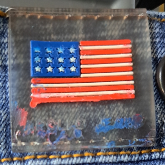 Vintage Y2K Embroidered Bootleg Crop Apollo Jeans sz 15/16 - Picture 12 of 13